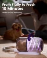 oneisall Dog Hair Vacuum & Dog Grooming Kit/Low Noise Dog Grooming Vacuum12kpa,Dog Vacuum for Shedding Grooming for Pet Hair&Home Cleaning - Image 7