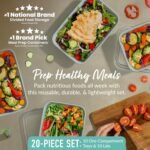 Bentgo Prep 1-Compartment Meal-Prep Containers with Custom-Fit Lids - Microwaveable, Durable, Reusable, BPA-Free, Freezer and Dishwasher Safe Food Storage Containers - 10 Trays & 10 Lids (Mint) - Image 3