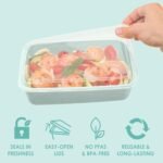 Bentgo Prep 1-Compartment Meal-Prep Containers with Custom-Fit Lids - Microwaveable, Durable, Reusable, BPA-Free, Freezer and Dishwasher Safe Food Storage Containers - 10 Trays & 10 Lids (Mint) - Image 5