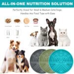 Slow Feeder Dog Bowl for Medium & Small Pets, Anti Choking Puzzle Dog Food Bowl with Non-Slip Base, Interactive Pet Slow Eating, Silicone Cat Slow Feeder for Puppies & Cats - Image 3