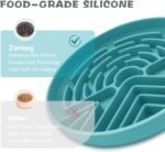 Slow Feeder Dog Bowl for Medium & Small Pets, Anti Choking Puzzle Dog Food Bowl with Non-Slip Base, Interactive Pet Slow Eating, Silicone Cat Slow Feeder for Puppies & Cats - Image 5