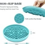 Slow Feeder Dog Bowl for Medium & Small Pets, Anti Choking Puzzle Dog Food Bowl with Non-Slip Base, Interactive Pet Slow Eating, Silicone Cat Slow Feeder for Puppies & Cats - Image 8