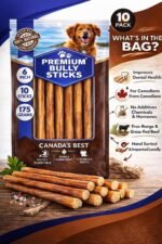 Bully Sticks for Dogs/Chien - 6 Inches, 10 Sticks - All Natural Odor Grass Fed Long Lasting Dog Chew Treats - No Artificial Flavor - Large Single Ingredient Beef Pizzle - Image 3