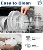 Stainless Steel Cat Food Bowls, Shallow Wide Cat Plates Whisker Friendly, Feeding Dishes for Indoor Kitten, Rabbit and Small Dogs (4 pcs, 6.7") - Image 7