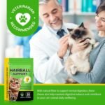 Cat Hairball Support Chews, Crunchy & Soft Treats for Healthy Digestion Wellness, Skin Health & Shiny Coat Care, Chicken Flavor, 30-Day Supply - Image 8