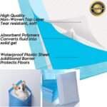 Small Pet Pee Pads, Pee Pads for Pets, Puppy Training Pads, Super Absorbent & Leak Pads for Kids, Elderly - Liquid, Urine, Accidents(100 Count/13X17.7in) - Image 6