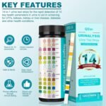 125 Strips - Urine Test Strips for Urinalysis 14 Parameters - Fast Testing Kit for Kidney, Liver, UTI, Ketone, Protein +9 More - Image 7
