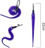 20 Pcs Cat Worm Replacement Toy, Interactive Cat Wand Toy Refills, Assorted Teaser Refills with Bells, Kitten Wands Toy for Indoor Cats Training Exerciser - Image 3