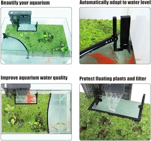 Aquarium Floating Plant Corral, Creates a Clear Feeding Zone & Protects Filters, Flexible Barrier to Contain Duckweed & Other Surface Plants, Fish Tank Accessory - Image 3