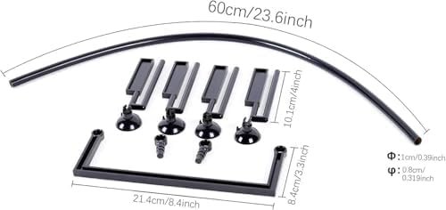 Aquarium Floating Plant Corral, Creates a Clear Feeding Zone & Protects Filters, Flexible Barrier to Contain Duckweed & Other Surface Plants, Fish Tank Accessory - Image 7