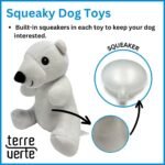 Arctic Friends Dog Plush Toys, Soft, Washable & Durable, Interactive Squeaky Toys, Perfect for Small, Medium, & Large Breeds, Ensuring Endless Entertainment, 3 Pack Cute Dog Plushies - Image 4