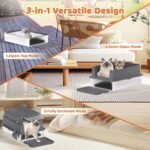 Homegroove XXXL Stainless Steel Litter Box with Lid, 28''x20''x18'' Extra Large Cat Litter Box with Litter Scoop & Pedal, Enclosed Metal Litter Pan for Large & Multi-Cats Family, Anti-Leakage (Grey) - Image 5