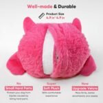 Petbobi Interactive Dog Toys for Boredom - Moving Dog Toy for Stimulating Play, Pet Plush Squeaky Dog Toys for Small Medium Dogs with 4 Batteries, Pink - Image 6