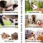 Barida Natural White Cotton Tough Dog Rope Toy. Non Toxic and Premium Rope Dog Tug Toy for Medium & Large Dogs. - Image 5