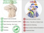 Barida Natural White Cotton Tough Dog Rope Toy. Non Toxic and Premium Rope Dog Tug Toy for Medium & Large Dogs. - Image 6