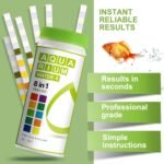 AAwipes Aquarium Ammonia Test Strips 8-in-1 |100 Strips | Quick & Accurate Water Testing for Freshwater & Saltwater Tanks -Test pH, Carbonate, Alkalinity, Hardness, Chlorine, Nitrite, etc. (K02-100) - Image 3