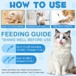 Liquid Lysine for Cats - Immune Health Support, Respiratory Function Booster, Skin & Coat Enhancer, Healthy Eyes Promoter - 60ml Bottle, Roast Chicken Flavor - Image 3