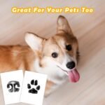 4-Pack Baby Inkless Hand and Footprint Kit Paw Nose Print Kit for Dogs Cats Pets Clean Touch Ink Pad for Baby Pets Newborn Keepsake Mess-Free Ink Pad - Image 6