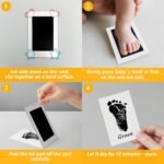 4-Pack Baby Inkless Hand and Footprint Kit Paw Nose Print Kit for Dogs Cats Pets Clean Touch Ink Pad for Baby Pets Newborn Keepsake Mess-Free Ink Pad - Image 7