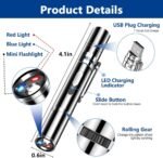 Cat Toy for Indoor Cats,Cat Toy Light Interactive Chaser Exercise,7-in-1 Pet Interactive Toy, USB Rechargeable, Puppy Training Tool,Stylish Silver Design - Image 4