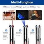 Cat Toy for Indoor Cats,Cat Toy Light Interactive Chaser Exercise,7-in-1 Pet Interactive Toy, USB Rechargeable, Puppy Training Tool,Stylish Silver Design - Image 6