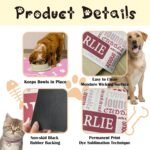 Personalized Dog Cat Food Mat with Name - Custom Pet Feeding Mat, Customizable Pet Placemat, Non-Slip, Waterproof, Easy Clean, Gift for Pet Lovers Style02 - Image 4