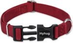 Hyhug Pets Classic Regular Comfortable and Sturdy Nylon Dog Collar - Solid Color,Easy to Get On&Off. (Large, Red) - Image 6