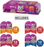 WHISKAS Perfect Portions Adult Wet Cat Food - Chicken, Beef, Whitefish and Tuna, Salmon, 75g Trays (24 pack) - Image 3