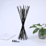 10 Pack Cat Interactive Toy Wand Replacement Rod 15'' DIY Kitten Teaser Plastic Tube Stick for Kitty Charmer Ribbon String Rainbow Strap Feather Plush Pet Cats Chaser Refills Bell - Image 4