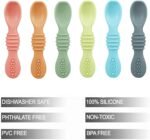 PandaEar 6 Pack Silicone Baby Spoons Self Feeding 6 Months for Toddler - Baby Led Weaning Utensils 6-12 Months - Infant Spoons First Stage - Baby Eating Utensils Set - Image 3