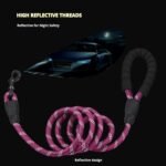 6FT/10FT Strong Dog Leashes with Comfortable Padded Handle and Highly Reflective Threads for Small Medium and Large Dogs(6 Feet x1/2'' (Pack of 1), Purple) - Image 6