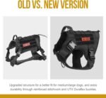 OneTigris Tactical Dog Harness,FIRE Watcher 2.0 No-Pull Dog Harness Vest with Hook & Loop Panels, Military Dog Harness Adjustable Dog Vest for Walking Hiking Training(Black,Medium) - Image 3