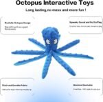 Dog Squeaky Toys Octopus - No Stuffing Crinkle Plush Dog Toys for Puppy Teething, Durable Interactive Dog Chew Toys for Small, Medium and Large Dogs Training and Reduce Boredom, 2 Pack - Image 5