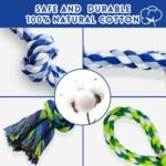 [3 Pack] Dog Rope Toys, Indestructible Dog Toys for Large and Medium Aggressive Chewers, Heavy Duty Dog Rope Toy for Large Breed, Cotton Tug of War Dog Chew Toys for Boredom, Teeth Cleaning - Image 4