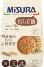 Misura Fibrextra, Whole Wheat Biscuits, High in Fibre, Product of Italy, Non GMO, 330g - Image 5