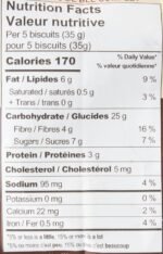 Misura Fibrextra, Whole Wheat Biscuits, High in Fibre, Product of Italy, Non GMO, 330g - Image 7