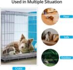 VERZEY Large Dog Bed Mat Crate Pad Fit 42'' Metal Dog Crates,Ultra Soft Dog Crate Bed Washable & Anti-Slip Kennel Pad for Dogs Cozy Sleeping Mat,Gray 42L x28W x1H Inches - Image 4