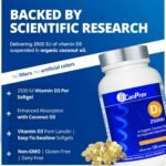 CanPrev Vitamin D3 2500 IU, 120 Softgels 120-Day Supply - Optimal Absorption with MCT Oil - Supports Overall Wellness, Bone Health & Dental Strength - Essential for Maintaining Healthy Vitamin D Level - Image 4
