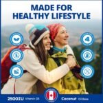 CanPrev Vitamin D3 2500 IU, 120 Softgels 120-Day Supply - Optimal Absorption with MCT Oil - Supports Overall Wellness, Bone Health & Dental Strength - Essential for Maintaining Healthy Vitamin D Level - Image 7
