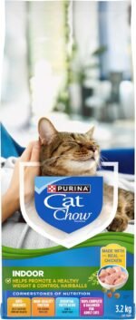 Cat Chow Indoor Dry Cat Food, Real Chicken - 3.2 kg Bag - Image 3