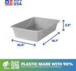 Petmate Open Cat Litter Box, Blue Mesa/Mouse Grey, 4 Sizes - Image 4