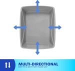 Petmate Open Cat Litter Box, Blue Mesa/Mouse Grey, 4 Sizes - Image 7