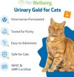 Pet Wellbeing Urinary Gold for Cats - Supports Urinary Tract Health, Normal Frequency, Healthy Immune Response, Stoneroot, Hydrangea - Herbal Supplement 4 oz (118 ml) - Image 6