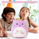 SQEQE Kawaii Cat Plushie Cat Stuffed Animal with Golden Crown Soft Kitty Stuffed Toy Birthday Party Decoration Gift for Kids Girls Boys(Purple Caticorn,10 Inch) - Image 8