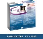 Vectra 3D Flea and Tick Treatment for Dogs and Puppies Weighing 9.1-25 kg (20-55 lbs) - Tick and Flea Prevention for Dogs That Repels Mosquitoes and More with Easy Monthly Application (3 Pack) - Image 7