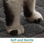 Conlun Cat Litter Mat Litter Trapping Mat, 61 x 43 cm, Premium Durable PVC Grid Mesh with Scatter Control, Non-Slip, Less Waste Cat Litter Box Mat, Urine Waterproof, Washable Easy Clean - Image 5