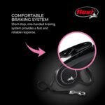 FLEXI New Classic Retractable Dog Leash (Cord), Ergonomic, Durable and Tangle Free Pet Walking Leash for Dogs Up to 18 lbs, 10 ft, Extra Small, Black - Image 5