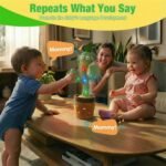 Ayeboovi Dancing Talking Cactus Baby Toy Mimicking Recording Cactus Toy Repeats What You Say 120 Songs Toddler Toys Easter Gifts for Kids Birthday Pranks for Toddlers Autism Toys for 3 4 5 6+ - Image 4