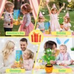 Ayeboovi Dancing Talking Cactus Baby Toy Mimicking Recording Cactus Toy Repeats What You Say 120 Songs Toddler Toys Easter Gifts for Kids Birthday Pranks for Toddlers Autism Toys for 3 4 5 6+ - Image 8