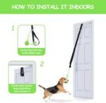 Spring Pole Dog Rope Toys, Dog Interactive Tether Tug of War Toy, Indoor/Outdoor Bungee Hanging Toy for Exercise and Solo Play for Small Medium to Large Dogs - Image 4